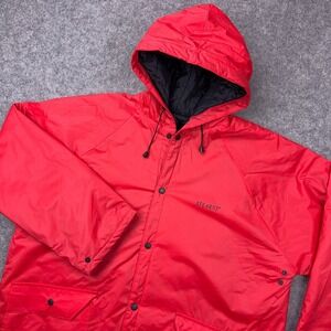 Stearns Jacket Mens Large Red Dry Wear Hooded Insulated Rain Coat Outdoor